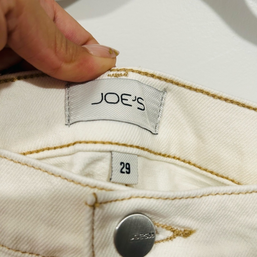 Joe's Jeans White Denim Mini Skirt Women's Size 29 High Rise Stretch NWT - Picture 2 of 10